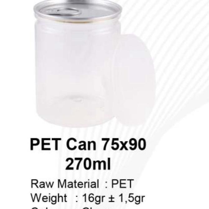 DOVLAND Pet Can 75x90 Pet Can 250 270 ml Jar sambal anti tumpah 270 ml