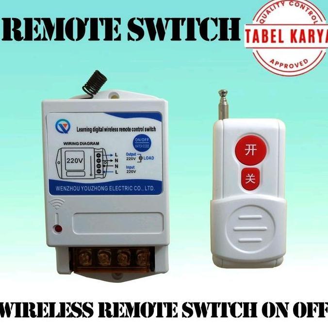 Wireless Remote Control Switch On Off / Saklar Wireless 220V