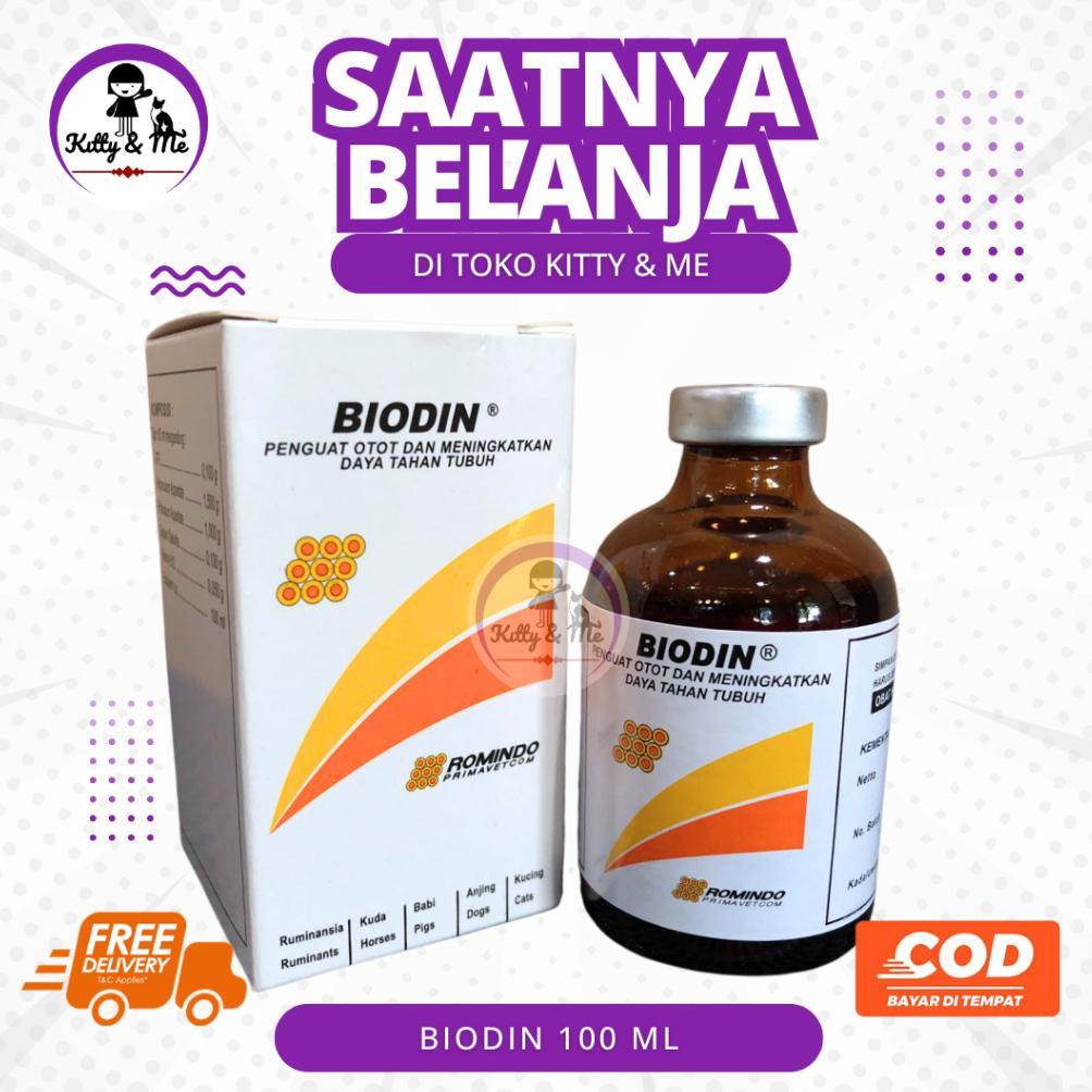 BIODIN 100 ML - Injeksi ATP Intramuskular Untuk Hewan