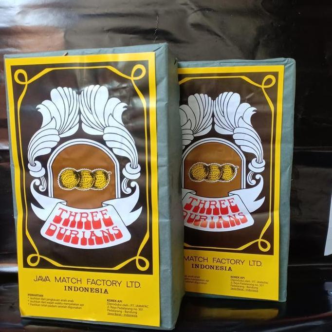 Korek Api Kayu 1 Pack Besar isi 100 Box (Three Durians)