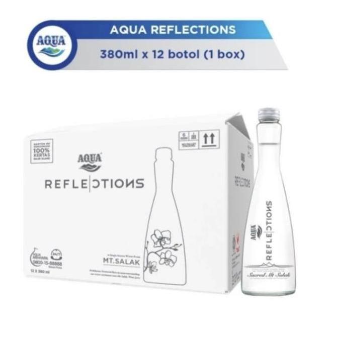 XALARA Aqua Reflection 380 ml Botol Kaca Kartonan 12 Botol