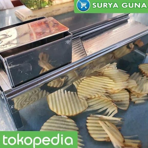 pasah keripik kentang alat pemotong keripik kentang stainless steel