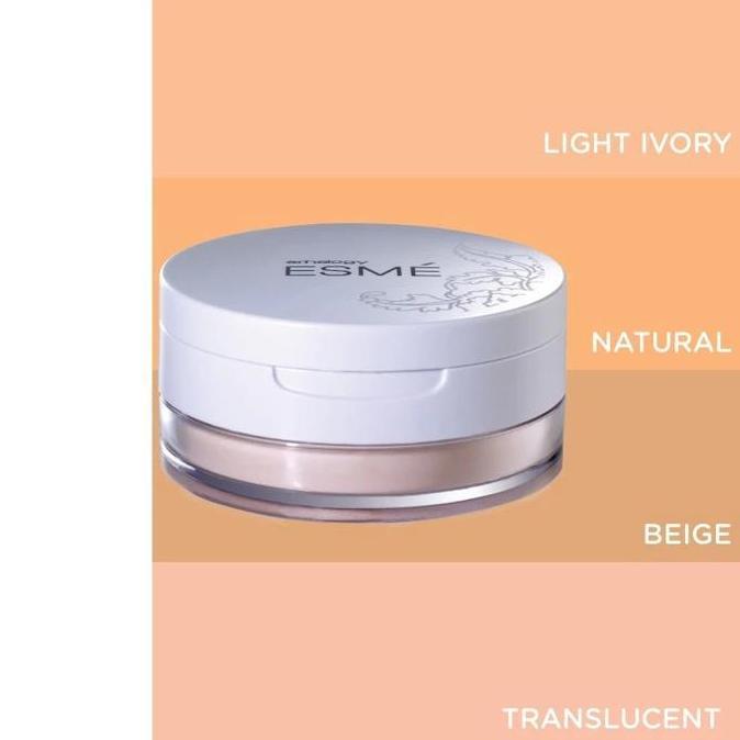 Lansungkirim- Erha Esme Bedak Wajah Tabur True Matte - Semua Jenis Kulit Powder Kuning