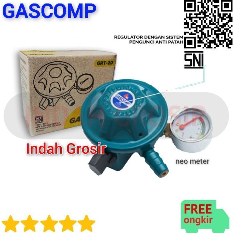 GASCOMP METER regulator kompor gas pengunci terbaik termurah