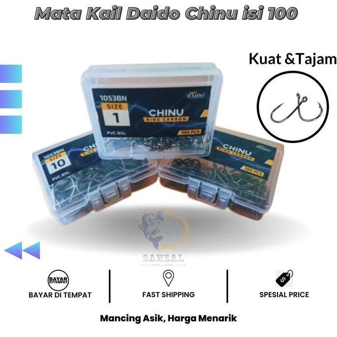 Mata Kail Pancing Daido Chinu 1053 Perkotak Isi 100 Pcs Allshop
