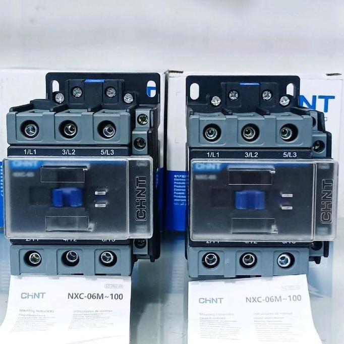 TERBARU - KONTAKTOR CHINT NXC-65/CJX2-6511 220V - 400V 50Hz 80A-30KW