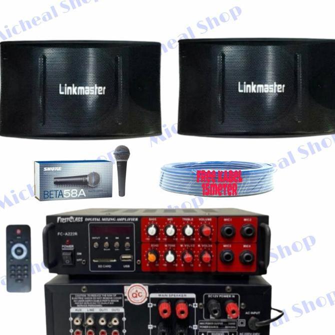 paket sound sistem karaoke set dan cafe murah meriah speaker 8in