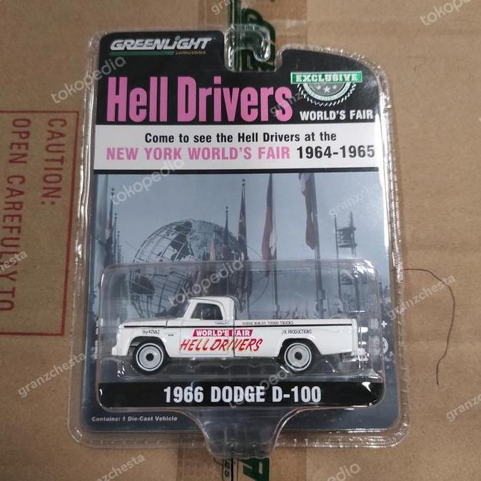 Promo GREENLIGHT 1966 DODGE D-100 HELL DRIVERS Diskon