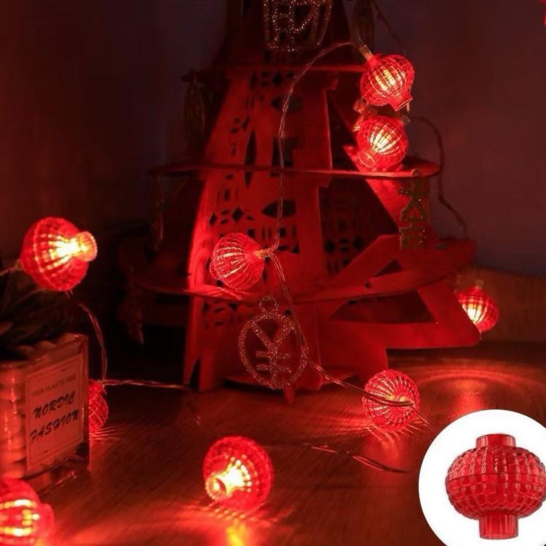 Lampu Led String Hiasan Lampu Imlek/Ornamen Imlek/Lampion Imlek/Lentera Imlek Cuci Gudang