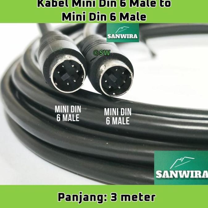 Ready Kabel PS/2 Mini Din 6 pin Male to Mini Din 6 pin Male