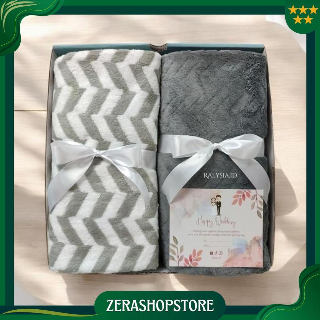 Hampers Handuk Box | Hampers Handuk Pernikahan Ukuran 70X140 | Hampers Handuk Couple Wedding Seserah