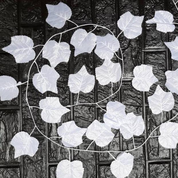 Bisa Cod Daun Anggur Putih Imitasi 8Cm 200 B8321 Daun Rambat Dekorasi Rumah Wedding ><