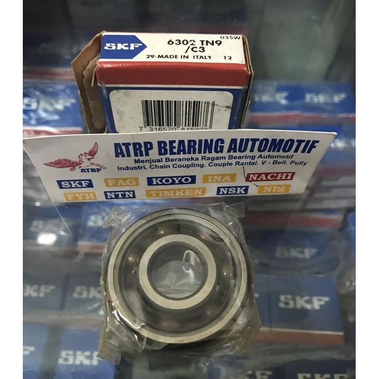 Promo BALL BEARING 6302 TN9/C3 SKF ITALY ORIGINAL Diskon