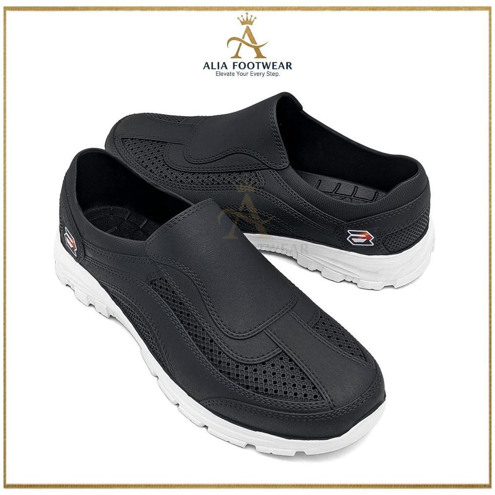 ORIGINAL ALIA FOOTWEAR - SEPATU SLIP ON UK 39 - 44 / SEPATU KERJA SIMPLE ANTI SLIP / SEPATU PRIA DEW