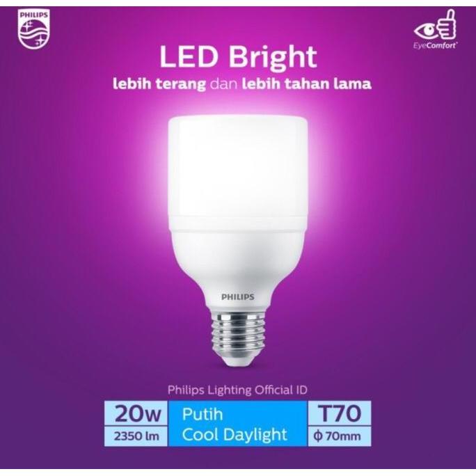 Lampu bohlam LED bright philips 20watt. Bohlam LED bright philis 20w original