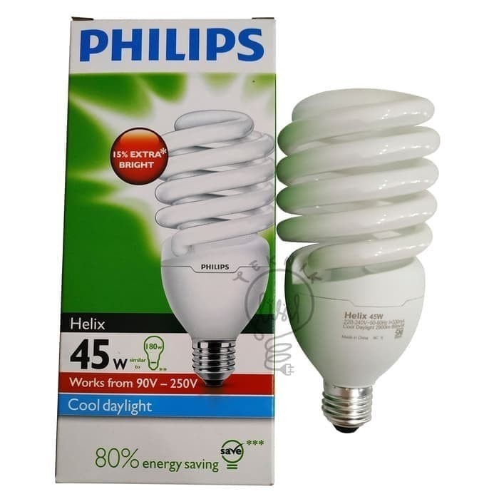 Lampu Philips Helix 45 Watt Lampu Hemat Energi 45 Watt Lampu Gantung Philips Lampu Ulir 45 Watt Phil