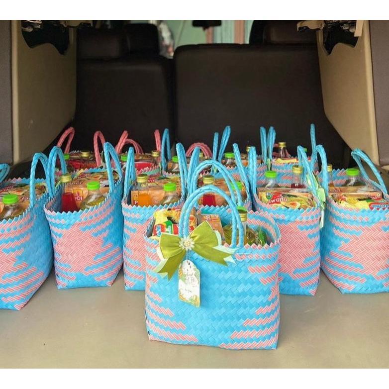 PARCEL LEBARAN PAKET SEMBAKO TAS ANYAMAN PITA