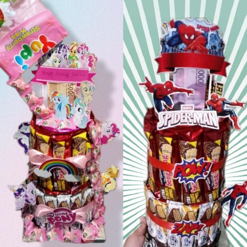 snack tower, snack cake