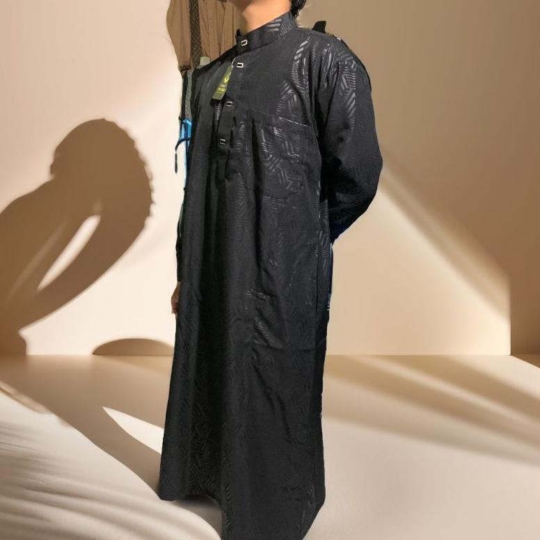 CUCI GUDANG Gamis jubah embos original sazra premium mewah jubah muslim pria