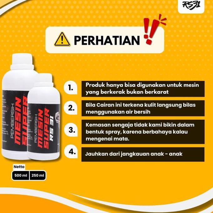 Pembersih Mesin Super RS31 | Engine Degrease Motor & Mobil Kotoran