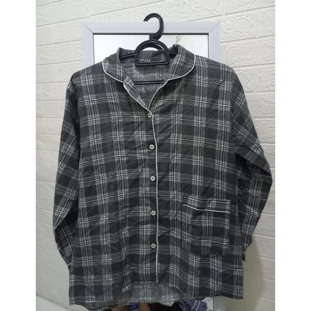 Promo Preloved Atasan Piyama Pria Piyama Wanita Grey