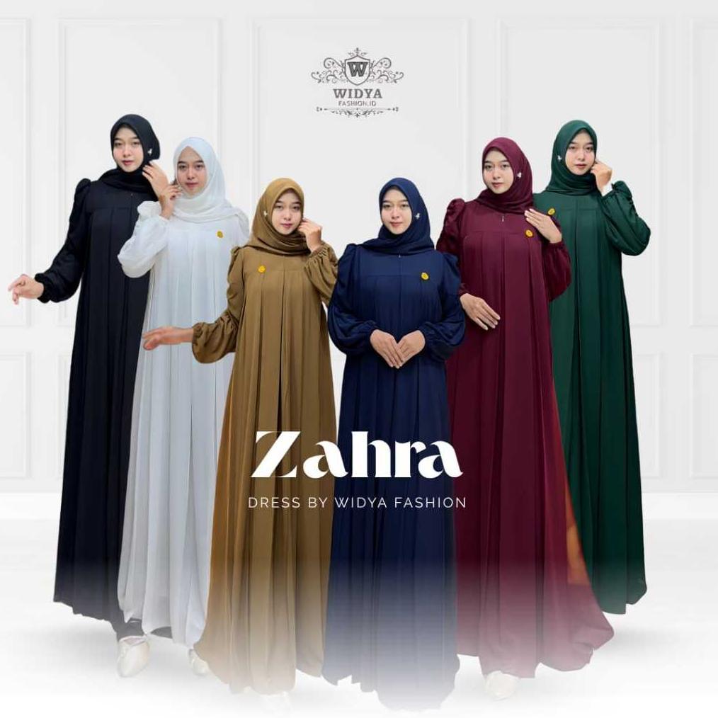 NEW PRODUCT GAMIS REMAJA - GAMIS BUSUI - ZAHRA DRESS SET HIJAB CERUTY BABYDOLL PREMIUM  BY WIDYA FAS