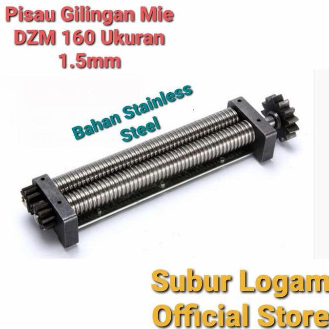 Pisau Gilingan Mie Halus Kecil Dzm 160 Ukuran 1.5 Mm Stainless Steel