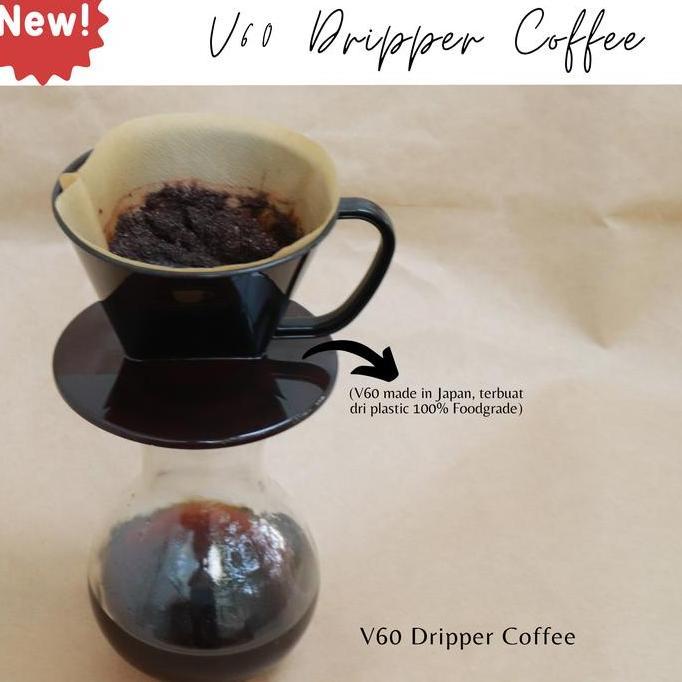 Paket Hemat V60 Dan Server Kopi-Alat Kopi V60 Flat+Server Kopi