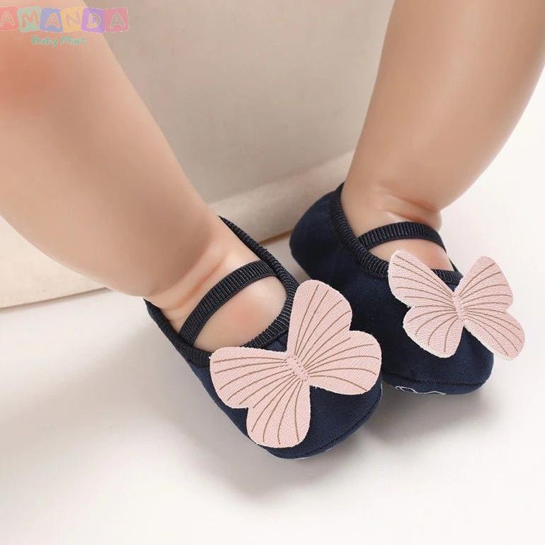 Grosir Sepatu Bayi Perempuan Usia 0 12 Bulan Kupu Kupu