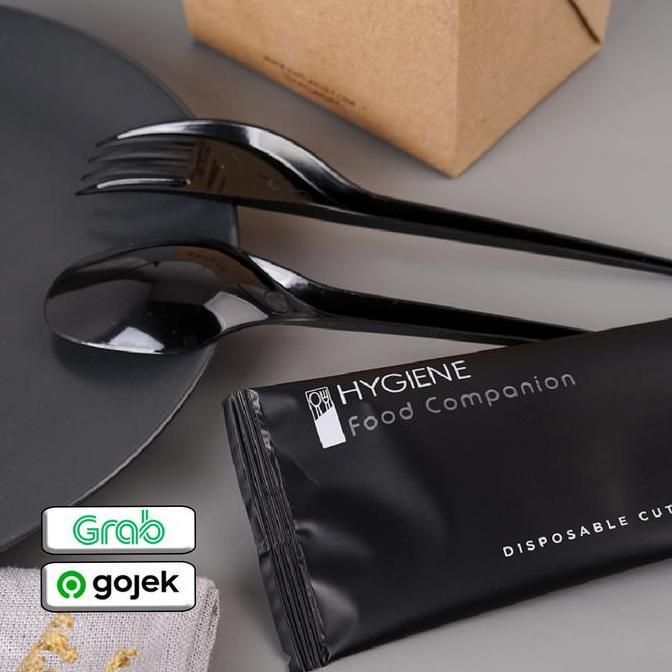 Sendok Garpu Plastik Set - Sendok Garpu Makan Plastik