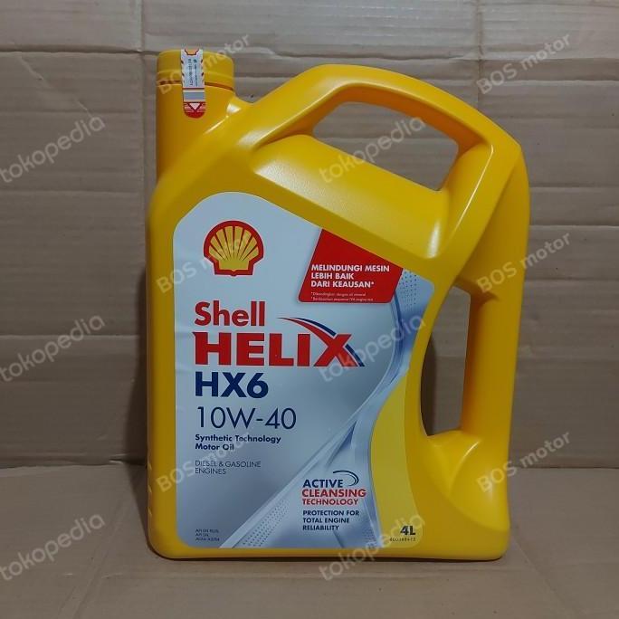 oli mobil shell helix hx6 . 10w-40 . 4L