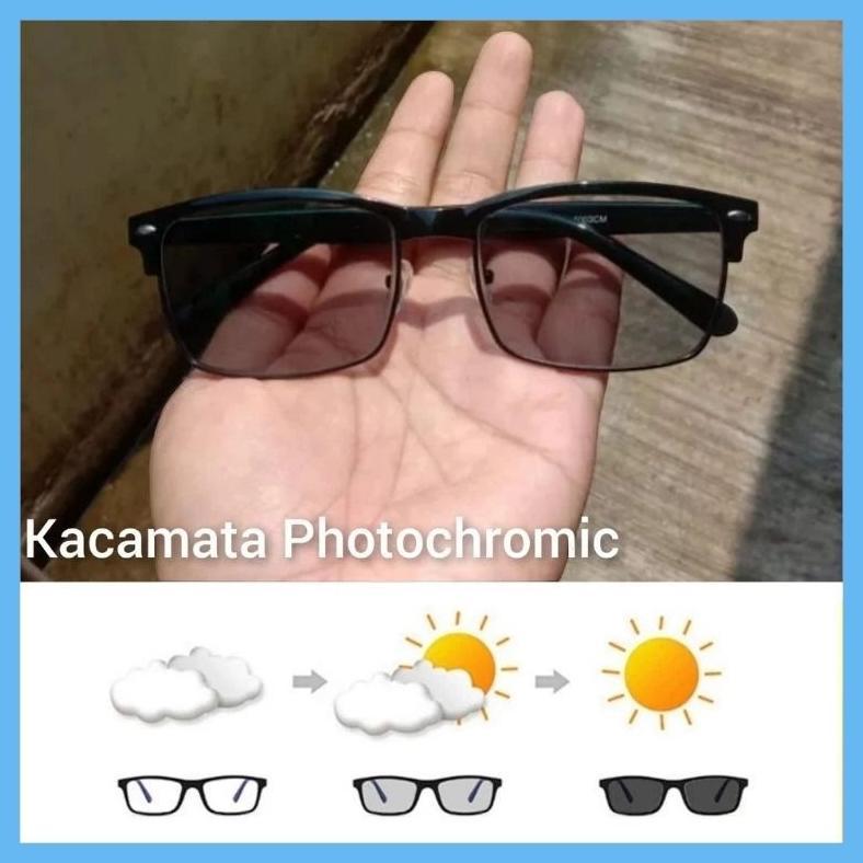 Kacamata Baca dan Jalan Lensa Plus Progresif Photocromic Standar Optik