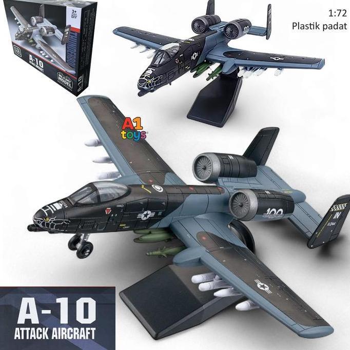 adaseller22 - Miniatur pesawat jet tempur pesawat mainan jet fighter mainan pesawat bomber A1 Thunde