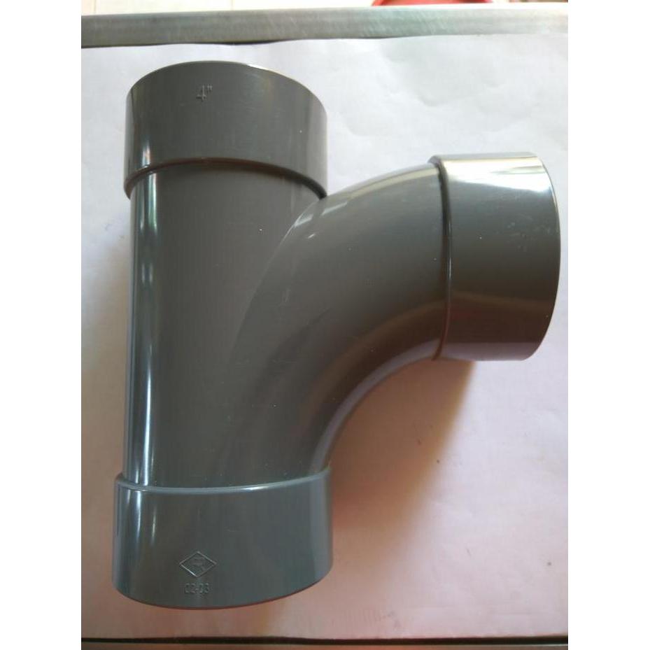 Sambungan Pipa Paralon Tee Yee T Y / Large Radius Tee 4 "