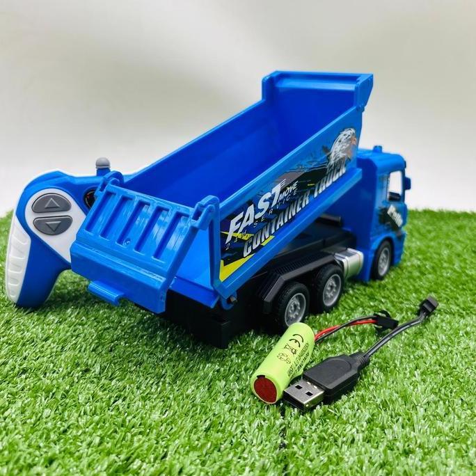 7lekkar - baru mainan mobil remot truk sampah dump truck rc