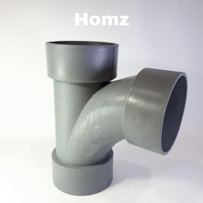 SL Tee Way D 4" inch 90 derajat Pvc / T Y 4 in 90 degree/Radius Tee Way 4"