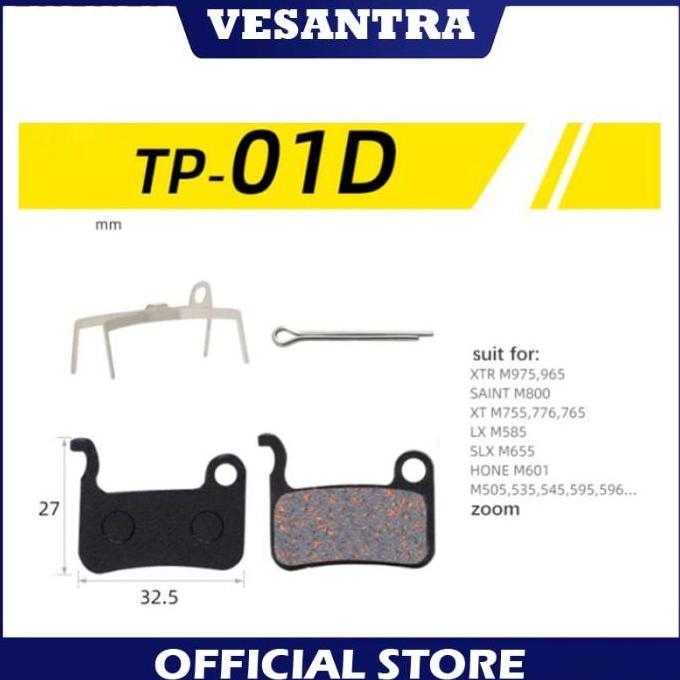 Murah Toopre TP-01D Kampas Rem Brake Pad Shimano XTR M975 Saint XT SLX Hone Metal Outdoor Cakram Non