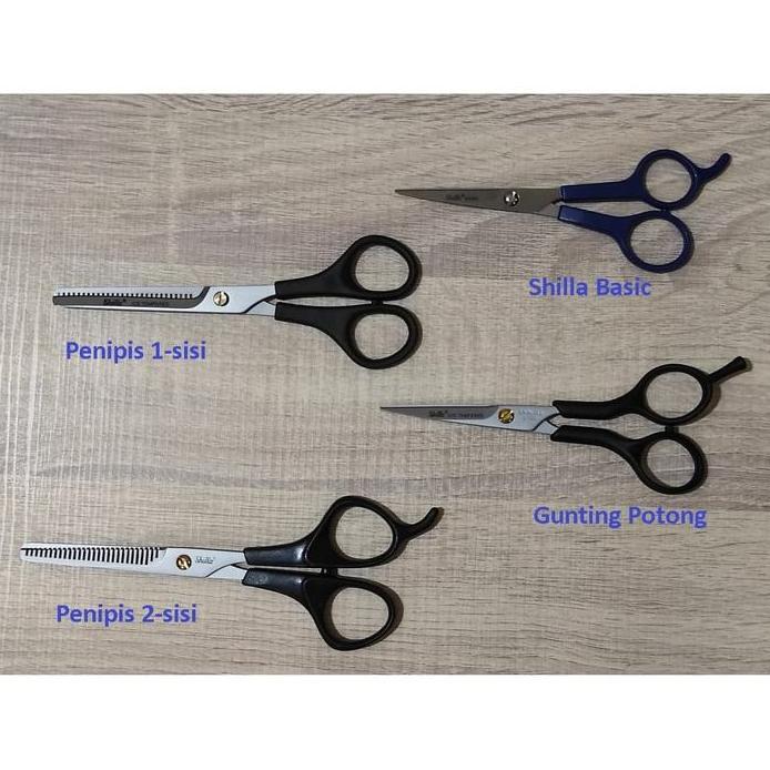 Gunting Sasak Penipis Pangkas Rambut Barber SHILLA 2 Sisi Ice Tempered