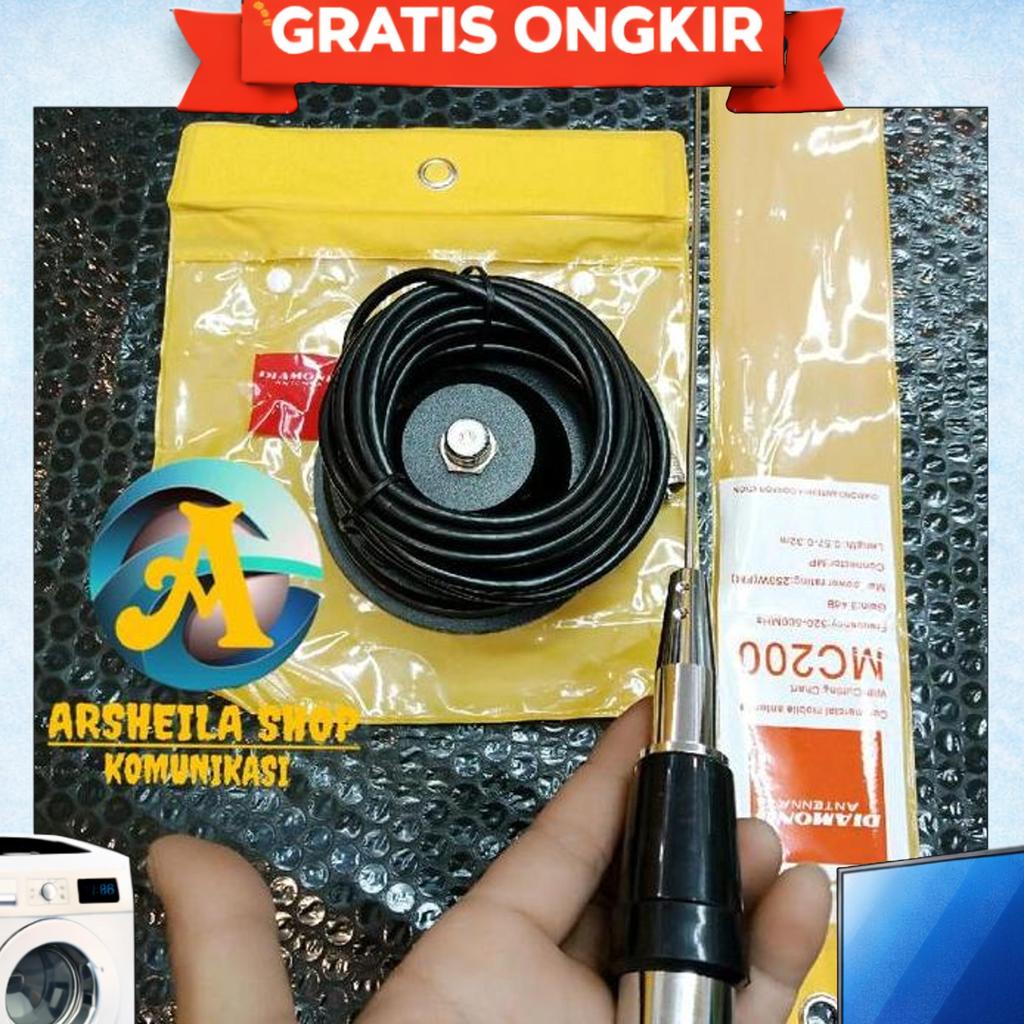 Paket Lengkap Antena Radio Rig Uhf Diamond