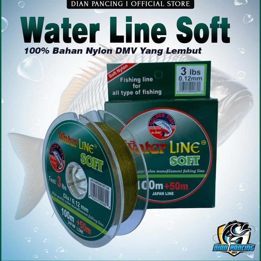 SENAR PANCING WATER LINE SOFT GOLDEN FISH 100+50M NYLON MONOFILAMENT