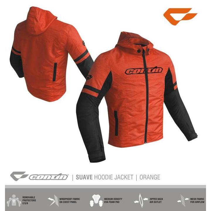 Jaket Contin Suave Orange | Jaket Touring Contin