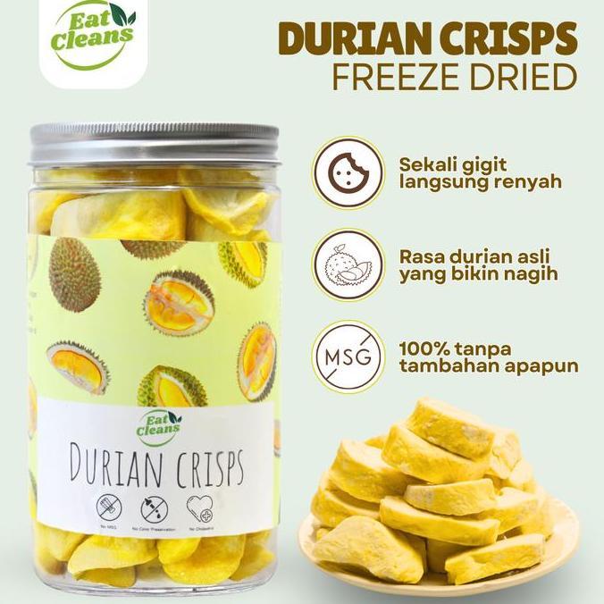 adaseller22 - Eat Cleans Snack Dried Durian Snack Chips Freeze Dried Fruit  Snack Keripik Durian Ker