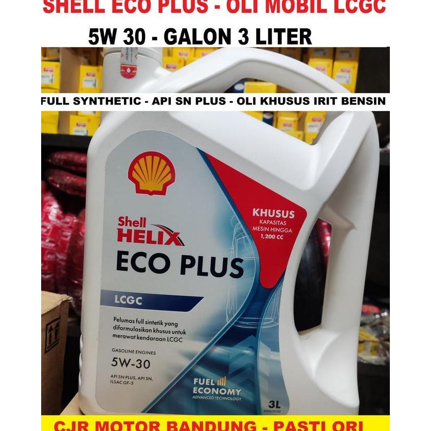 Shell Helix ECO 5 W - 30 oli mobil khusus LCGC isi 3,5 L ayla agya