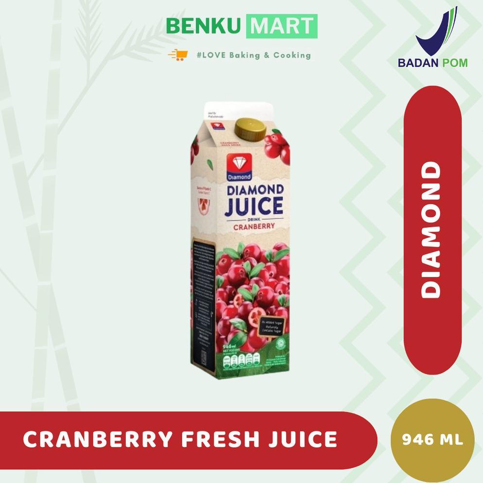 DIAMOND JUICE CRANBERRY UNSWEET 946 ML - Jus Cranberry