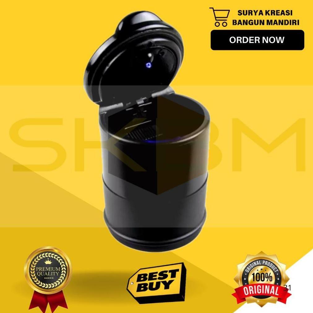 BIG PROMO ASBAK MOBIL LED - CAR ASHTRAY - ASBAK PORTABLE - ASBAK ROKOK MOBIL - ASBAK TUTUP MOBIL