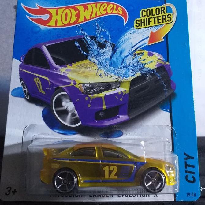 Promo HOT WHEELS COLOR SHIFTER MITSUBISHI LANCER EVOLUTION X Diskon