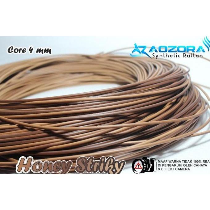 Bahan Anyam Rotan Sintetis Bulat 4mm