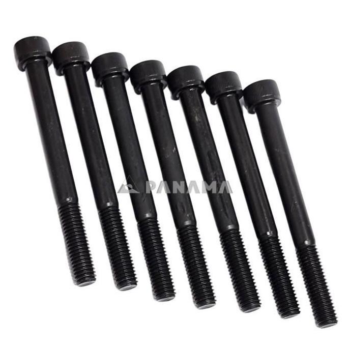 Baut L M24x240 Baut L Baja Hitam 12.9 M24 x 240 mm Pitch 3.0 Half Drat YFS Taiwan