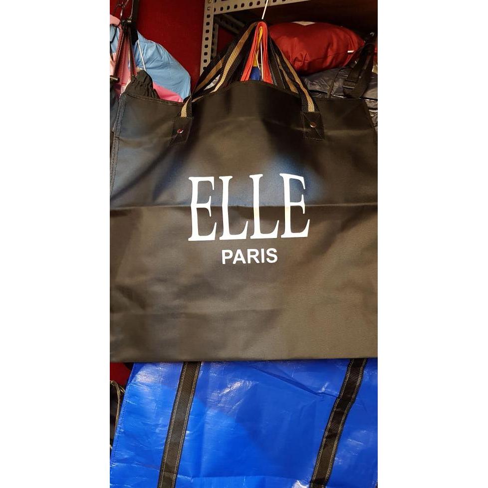 Inerhappy- Kain Elle Jumbo, Tas Bahan Kuat, Tas Barang, Tas Belanja, Tas Elle