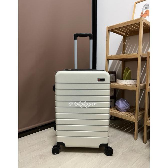 Inerhappy- Swiss Polo 6905 Koper 20 Inch 24 Inch Abs Roda Double Kunci Kombinasi